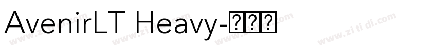 AvenirLT Heavy字体转换